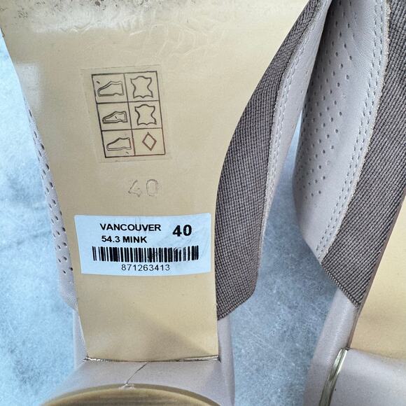 Ethan Valdes Vancouver Mules Womens Size US 9.5 Mink European Summer Office - Picture 14 of 14